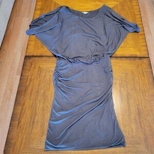 Lucky Brand Gray Stretch Ruched Dress